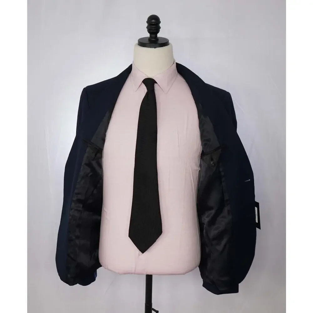 ARMANI EXCHANGE - Solid Navy Blue Blazer - 40S